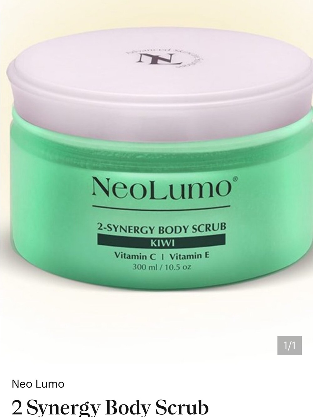 NeoLumo 2-Synergy Body Scrub - Kiwi